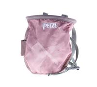 PETZL - Sac à magnésie SAKA - Serrage Central par Cordon et Tanka, Rose, Double Porte-Brosse en Textile