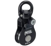 Petzl, Spin S1, Poulie À Haute Efficacité avec Pivot, Le Noir, U, Unisexe-Adulte