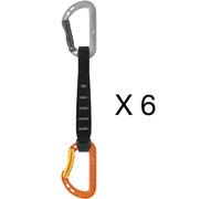 Petzl - Pack de 6 dégaines d'escalade - Pack 6 Spirit Express en Aluminium - Taille 17 cm - Gris Gris 17 cm