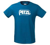PETZL - T-Shirt en Coton Adam, Homme, Taille L, Bleu, Certifié Oeko-TEX
