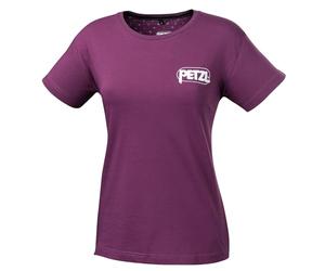 PETZL - T-Shirt en Coton Eve, Femme, Taille M, Violet, Certifié Oeko-TEX