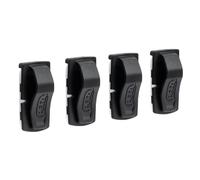 Petzl – Pinces pour lampes frontales UNI Adapt – Quatre clips adhésifs, noir, taille unique