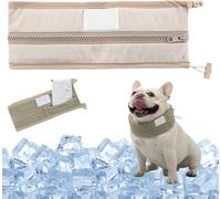 Petzymart Collier cool pour chiens - Collier rafraîchissant pour chien avec blocs de glace, tour de cou pour l'été et par temps chaud pour garder les chiens au frais et confortables à l'intérieur et à