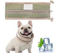 Petzymart Cool Loop, Petzymart Cooling Collar, Breathable Summer Ice Bandana for Medium Large Dogs, Outdoor Fashion Scarf to Keep Pets Comfortable in Heat (Green,M)