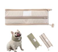 Petzymart Cool Loop, petzymart Cooling Collar for Dogs with Ice Packs, Medium and Large Puppies to Cool Down Going Out (Brown)