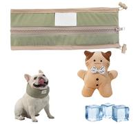 Petzymart Cool Loop, Petzymart Cooling Collar, Petzymart Coolloop for Dogs, Pet Adjustable Ice Chill Out Bandana Collar, for Small to Large Dogs Indoor Outdoor (Olive Green-L)