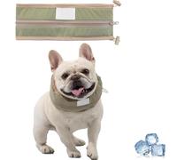 Petzymart Cool Loop, Petzymart Coolloop, Petzymarts Cooling Collar, Summer Fashion Breathable Ice Scarf, Medium and Large Puppies to Cool Down Going Out (M,Green)