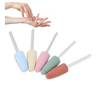 Peu de foret de manucure, outils de machine de meuleuses d'ongle de polisseur de silicone d'ongle de 5pcs lissant le peu de fichier de foret