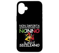 Peu importe combien tu as figo tuo Nonno, il mio e Siciliano Coque pour iPhone 16 Plus