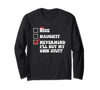 Peu Importe, j'achèterai Mes Propres Affaires Funny Christmas Santa Nice Manche Longue