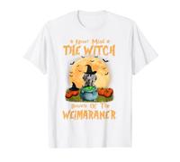 Peu Importe la sorcière, méfiez-Vous du Chien Braque de T-Shirt Graphique avec Valeur, Homme, Blanc, M