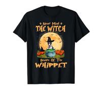 Peu Importe la sorcière, méfiez-Vous du Chien Wippet T-Shirt Graphique avec Valeur, Homme, Noir, M