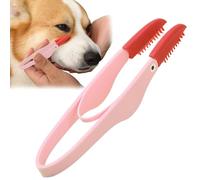 PEUBLE DE REPORT DE TEMPORT DE CHIR DIGE - Silicone Brush Head Pet Pour Les Taches De Déchirure Avec Poignée Antidérapante, De Chien Flexible, À Animal Polyvalent Pour L'oreille,