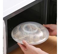 Peufcmi 17.5/21cm Cloche MicroOnde sans BPA, Anti-éclaboussures Résistant Couvercle MicroOndes, Couvercle Micros-Ondes, Protéger Les Plats Alimentaires pour La Cuisine