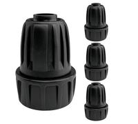 Peufcmi Adaptateur de Tuyau d'Irrigation,4 Pièces Design Barbelé Verrouillé Sécurisé Anti-Fuite,Connecteurs Pour Tuyau D'Irrigation Goutte-À-Goutte - pour Parcs Fermes Jardins Terrasses Commercial