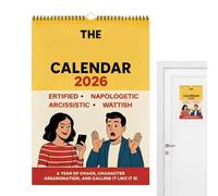 Peufcmi Calendrier 2026 | Planificateur Familial Avec,Calendrier à Accrocher au Mur,pour les Amis la Famille la Cuisine la Chambre le Bureau l Appartement l Atelier d Art