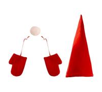 Peufcmi Chapeau du Père Noël pour Cime De Sapin - Décoration Festive en Peluche,Décoration Étreignant l Arbre de Noël | pour L'Intérieur Et L'Extérieur Fête Hiver Maison Scène Costume Chambre