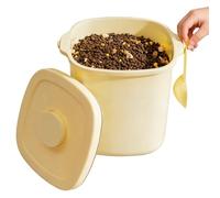 Peufcmi Conteneur Pour Nourriture Pour Chien | 10 L Distributeur sous Vide pour Friandises | Bac Anti Humidité Hermétique pour Nourriture pour Animaux,Pour Chat Chiot Farine Soja Garde-Manger Maison
