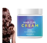 Peufcmi Crème Coiffante Pour Cheveux Bouclés - 250 ml Contrôle des Frisottis Hydratant pour Coiffure - Crème Anti Frisottis Pour Cheveux Rebondissants - Pour Maison Voyage Hôtel Vacances Camping