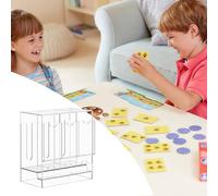 Peufcmi Distributeur de Boosters - Rangeur de Bureau à 3 Fentes pour Cartes - Gain de place pour rangement salon, jeux, commerce, maison et espace de travail