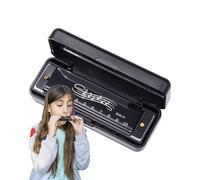 Peufcmi Harmonicas pour,Jouets préscolaires Harmonica bleu | Instrument de musique Harmonica bleu, professionnel 10 trous 20 tons pour l'enseignement des débutants et de la petite enfance