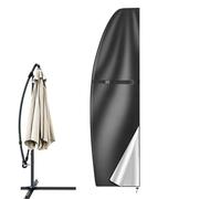 Peufcmi Housses De Parasol À Bras Déporté | Gaine Imperméable Résistante aux Intempéries,Protection en Tissu Oxford Style Banane pour Balcon Piscine Jardin Terrasse Patio Fêtes