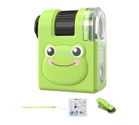 Peufcmi Microscope pour, Ensemble de microscopes pour - Kits scientifiques pour microscopes 80X | Jouets scientifiques avec lumières LED, kit STEM, Microscope portatif pour activité expérimentale