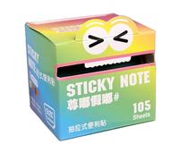 Peufcmi Notes Autocollantes,Onglets de Notes Autocollantes | Bloc-notes Extractible Coloré de 105 Feuilles par Rouleau pour Rappel Carnet Maison Bureau École Mise en Évidence Étudiants