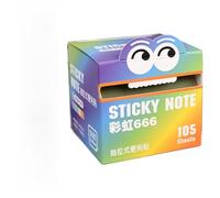 Peufcmi Papier Notes Adhésives Colorées,Bloc Mémo Translucide à Feuilles Tirées | Bloc-notes Extractible Coloré de 105 Feuilles par Rouleau pour Rappel Carnet Maison Bureau École Mise en Évidence