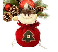 Peufcmi Sacs Poupons Tissés Noël,Sacs À Bonbons Réutilisables En Tissu Tricoté | Emballage Réutilisable Pour Le Rangement Des Friandises,Destiné À L'Emballage Des Cadeaux Bonbons Pour