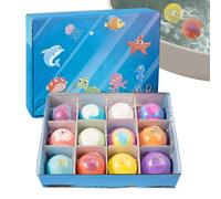 Peufcmi Set de Boules de Bain Effervescentes - Gadgets Aquatiques Nourrissants à Dissolution Rapide | Boules de Bain Effervescentes avec Jouet,pour Piscine Plage Parc Aquatique Maison Voyage Fille