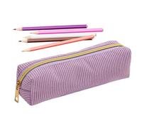 Peufcmi Trousse À Crayons Grande Capacité | Trousse À Crayons Esthétique | Grande Capacité en Corde Duvetuse Couleur Unie pour Fournitures Marqueur Gomme Stylos Règle
