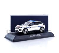 Norev – Voiture miniature – Peugeot 2008 Police Municipale 2024 – 1:43 – Blanc/Bleu/Rouge