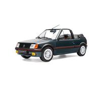 Solido Miniature Peugeot 205 CTI Roland‑Garros Cabrio 1:18 Vert métallisé Collection limitée