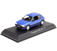 MODÈLE DE VOITURE STATIQUE NOREV PEUGEOT 205 GTI 1.9 1992 BLEU MODELISME ÉCHE...