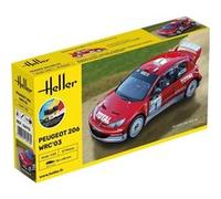 Peugeot 206 WRC 2003 1/43 Heller + colle et peintures G