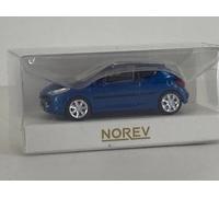 PEUGEOT 207 Premium pack Aegean Bleu 2007 Echelle HO Norev 472779