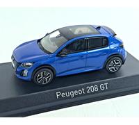 Peugeot 208 GT 2024, Bleu Métallique, NOREV 1:43