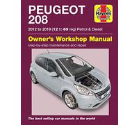Peugeot 208 petrol & diesel (2012 to 2019) 12 to 69 reg: 2012 to 2019
