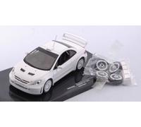 Peugeot 307 WRC Blanc 2 Set Of Wheels Et Tyres Et Extra Spoiler 1:43 Model