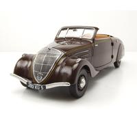 Norev Modèle réduit Peugeot 402 Eclipse 1937 Chocolat 1:18 184873
