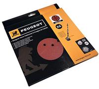 Peugeot 805415 Lot de 6 Disques abrasifs auto-agrippants 8 trous grain fin A120