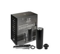 PEUGEOT Coffret Clavelin + Preserve électrique Tire-bouchon breveté, pompe à vide rechargeable Noir
