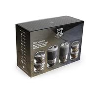 PEUGEOT - Duo de Moulin à Poivre + Moulin à Sel Maestro - Avec Fioles Interchangeables - 3 Types de Poivre & 3 Types de Sel Inclus - Mécanisme Zirlion - Fabrication Française - Bois PEFC Noir & Inox