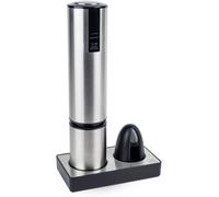 PEUGEOT Elis Touch - Tire-bouchon électrique rechargeable inox avec socle et coupe-capsule
