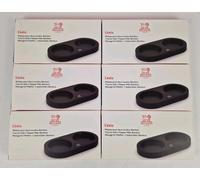 PEUGEOT Lot de 6 Plateaux en Bambou pour Duos de Moulin Linéa Noir Mat