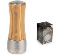 Peugeot -MADRAS Moulin à sel manuel en bois et inox u’Select+Sélection Epices - Sel Gemme Blanc - Gros Sel De Cuisine - Salinité 7 - Origine Allemagne - Innovation Sachets Fraîcheur Triple Protection