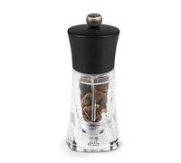PEUGEOT - Moulin à Piment Oléron 14 cm - Réglage Classique - Mécanisme Spécial piment en acier - En Bois Labellisé PEFC et acryl - Fabrication Française - Coloris Chocolat Et Transparent