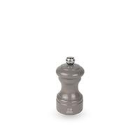 PEUGEOT - Moulin à Poivre Bistro 10 cm - Réglage Classique - En Bois Labellisé PEFC - Fabrication Française - Coloris Laqué Gris Taupe