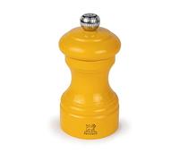 PEUGEOT - Moulin à Poivre Bistro 10 cm - Réglage Classique - En Bois Labellisé PEFC - Fabrication Française - Coloris Laqué Jaune Safran